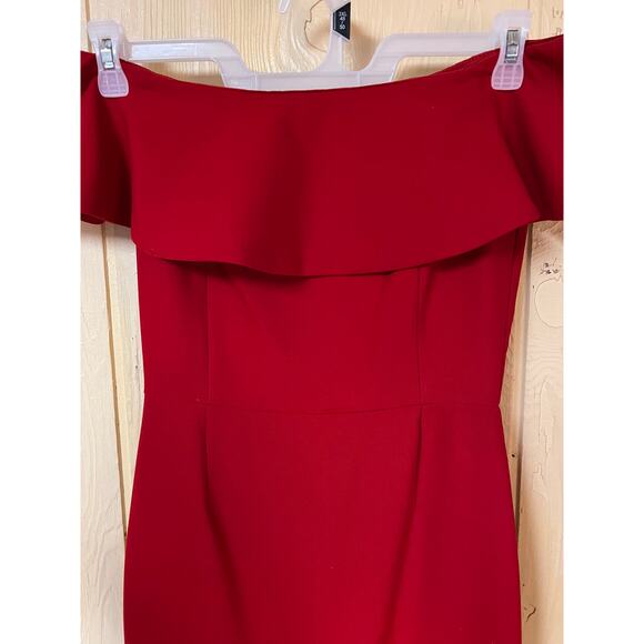 Zara Dress Womens Small Wiggle Bodycon Red Valentine's Day Sexy Jessica Rabbit - Picture 7 of 10